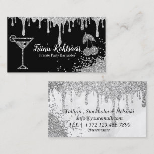 Private Party Bartender Business Card