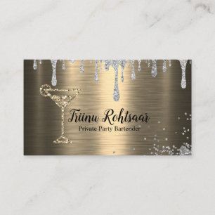 Private Party Bartender Business Card