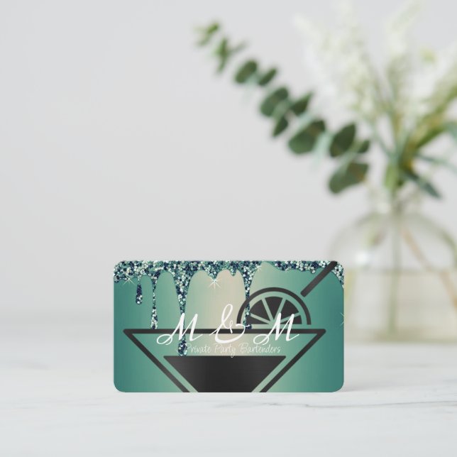  Private Party Bartender For Your Special Event Business Card (Standing Front)