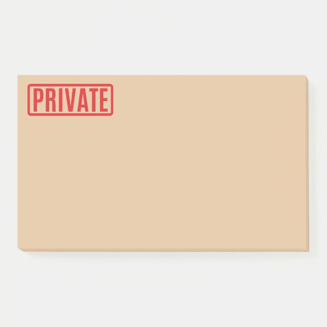 Private Post-it Notes (Front)