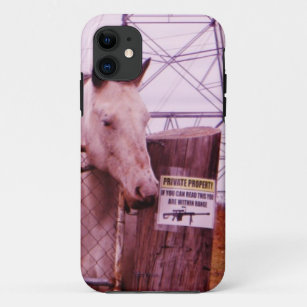 Private Property lavender Horse iPhone 11 Case