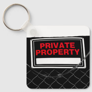 Private Property Sign - Customisable Key Ring