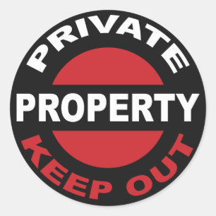 Private Property Sticker