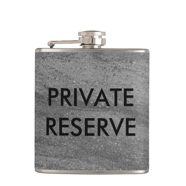 Private Reserve Dark Grey Granite Flask (Front)