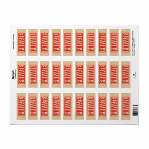 Private Return Address Label