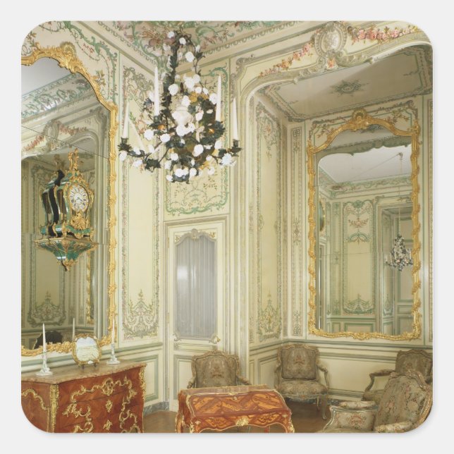 Private room of the Dauphine Marie-Josephe Square Sticker (Front)