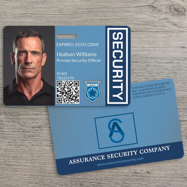 Private Security Officer Photo ID Badge (Creator Uploaded)
