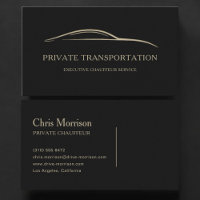 Private Transportation Black & Gold