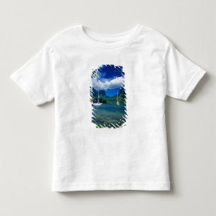 Private yachts anchored in Opunohu Bay on the Toddler T-Shirt
