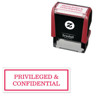 Privileged and Confidential Self-inking Stamp