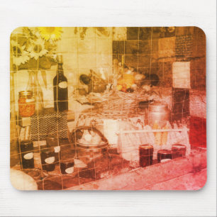 Prize Winning Produce Vintage Black And White Mouse Pad
