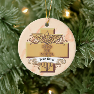 PRN Caduceus nurse Ceramic Ornament