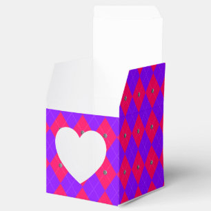 Prncess Argyle Diamonds-SQ HEART FAVOR BOX