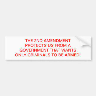 PRO 2ND AMENDMENT BUMPER STICKER