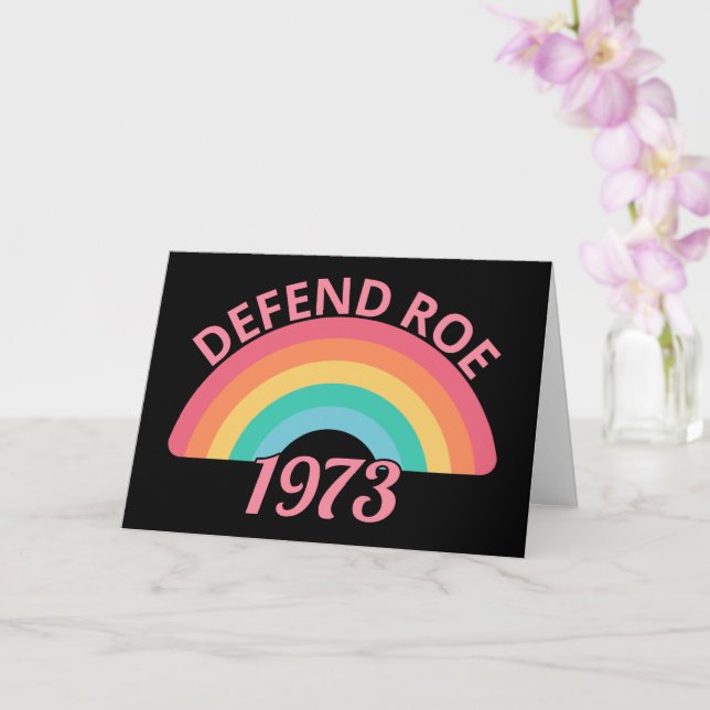 Pro Abortion - Defend Roe v Wade II Card (Orchid)