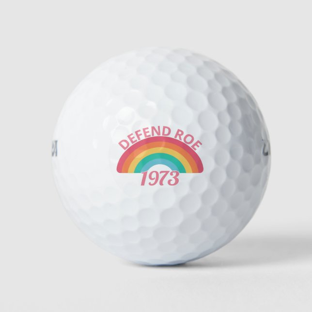 Pro Abortion - Defend Roe v Wade II Golf Balls (Front)