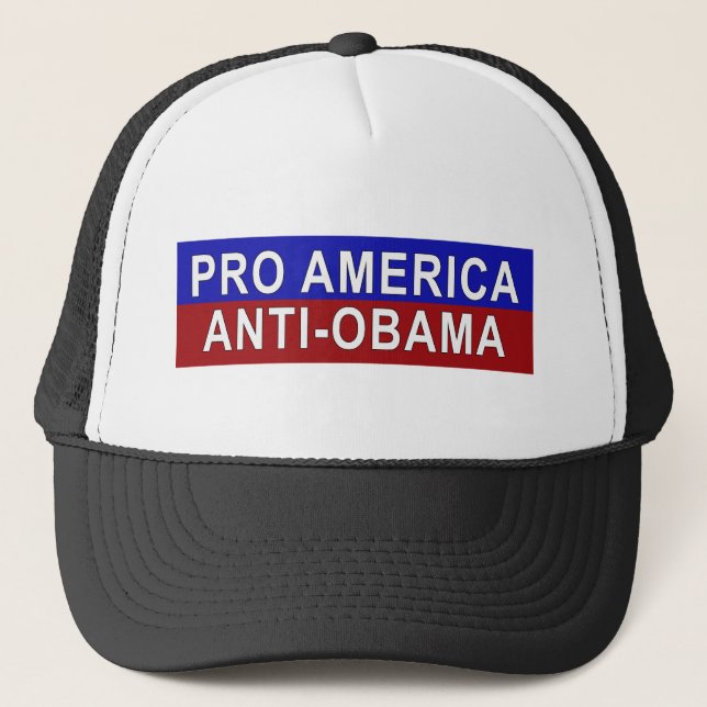 Pro America, Anti-Obama Gear Trucker Hat (Front)