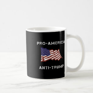 Pro-america Anti-trump American Usa Flag Coffee Mug