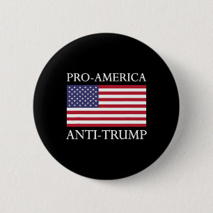 Pro-america Anti-trump - American Usa Flag Resist  6 Cm Round Badge