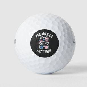 Pro-America Anti-Trump American USA Flag Resist Golf Balls