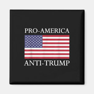 Pro-america Anti-trump - American Usa Flag Resist  Magnet