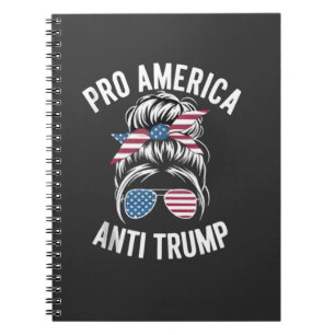 Pro-America Anti-Trump American USA Flag Resist Notebook