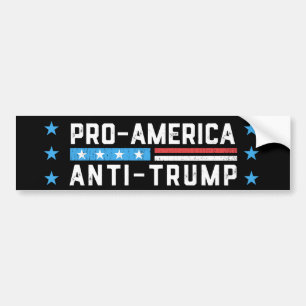 Pro-America Anti-Trump Bumper Sticker