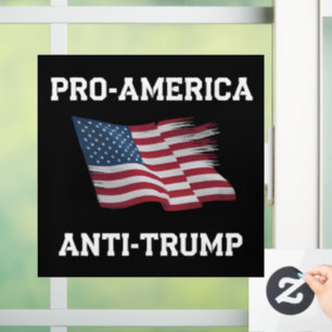 Pro America Anti Trump Vintage USA Flag