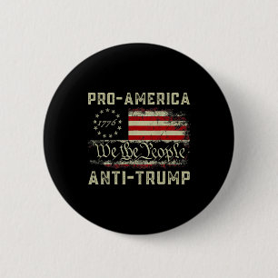 Pro-america Anti-trump We The People Anti Trump 6 Cm Round Badge
