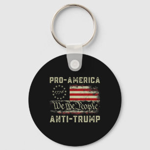 Pro-america Anti-trump We The People Anti Trump Key Ring
