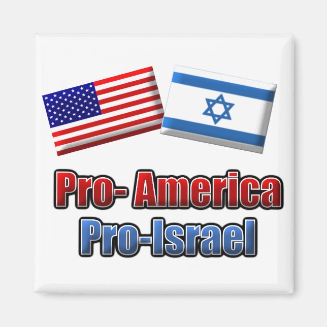 Pro-America/Israel Magnet (Front)