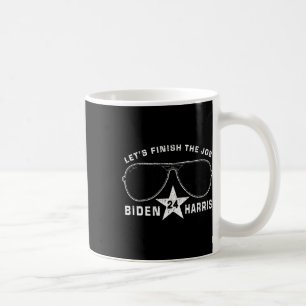 Pro Biden Harris President Democracy Campaign Vint Coffee Mug