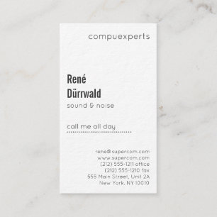 Pro Black and White with Black Core Business Card