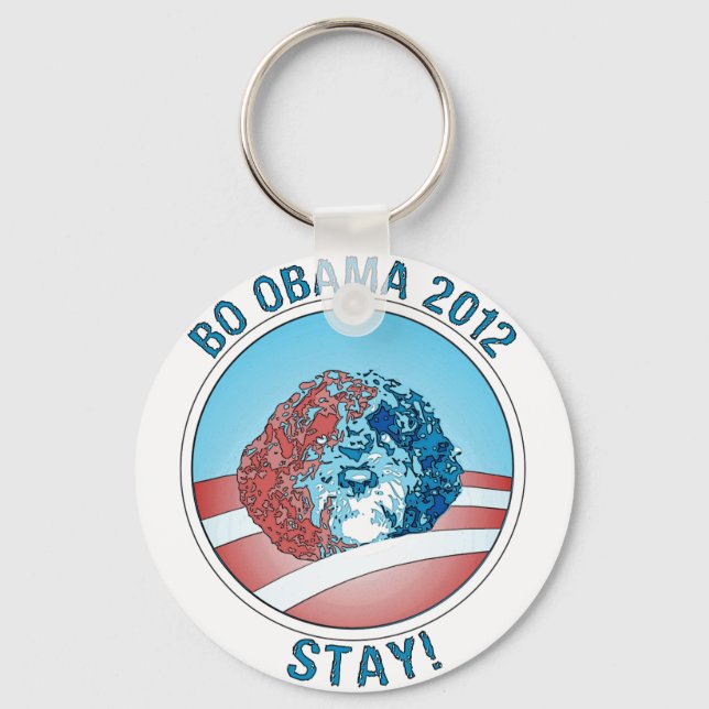 Pro-Bo Obama Dog 2012 Key Ring (Front)