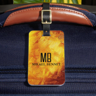 PRO Brushed Metallic Luggage Tag
