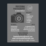 Pro Camera Icon, Photographer, Photography Hire Flyer<br><div class="desc">Pro Camera Icon,  Photographer,  Photography Hire Advertising Flyers By The Business Card Store.</div>