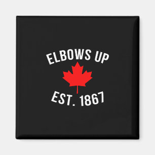 Pro Canada Elbows Up Established 1867  Magnet