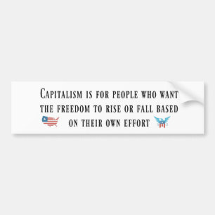 Pro-Capitalism   Anti-Socialism Bumper Sticker