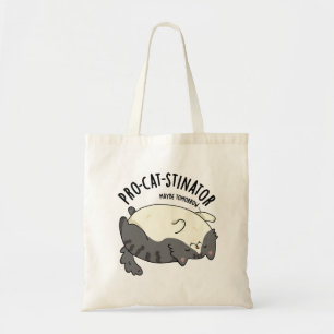 Pro-cat-stinator Funny Fat Cat Pun  Tote Bag