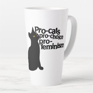 pro-cats pro-choice pro-feminism latte mug
