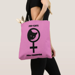 Pro Cats Pro Feminism Tote Bag