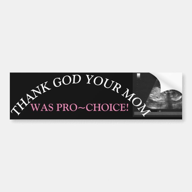 PRO~CHOICE BUMPER STICKER (Front)