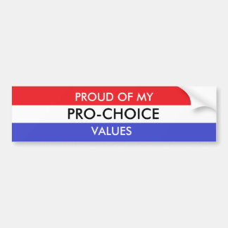 Pro-Choice Bumper Sticker