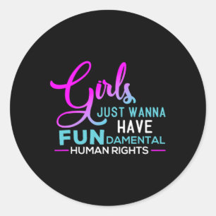 Pro Choice Feminist 1 Classic Round Sticker