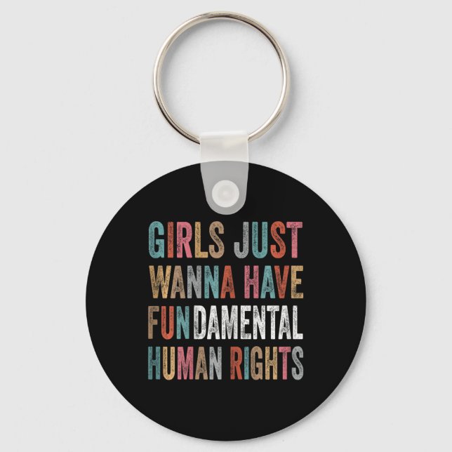 Pro Choice Feminist 2  Key Ring (Front)