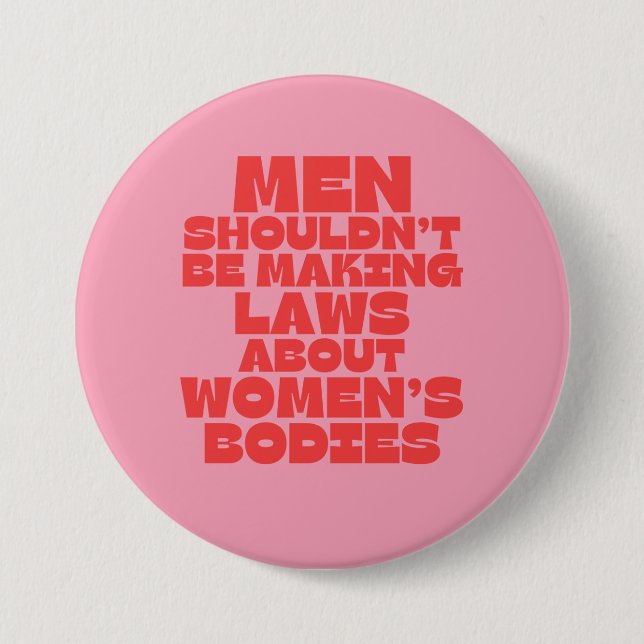 "Pro-choice" feminist 7.5 Cm Round Badge (Front)
