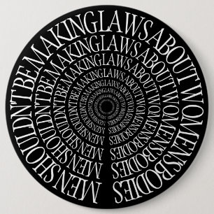 Pro Choice - Feminist Black Pin