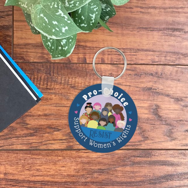 Pro-Choice Feminist Blue Keychain (Pro-choice feminist blue keychain .
)