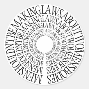 Pro Choice - Feminist Round Sticker