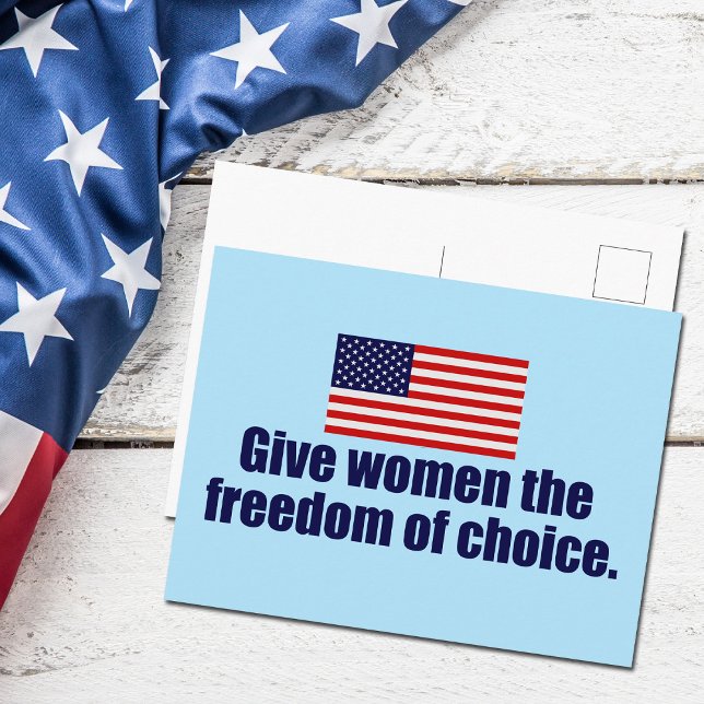 Pro Choice Freedom for Women's Rights Postcard (Creator Uploaded)